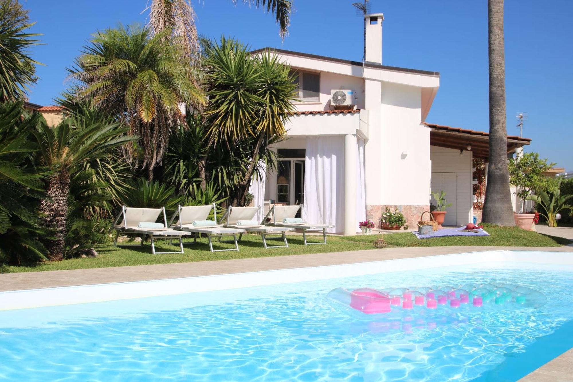 Edri Beach House - Villa Con Piscina Pontecagnano Luaran gambar